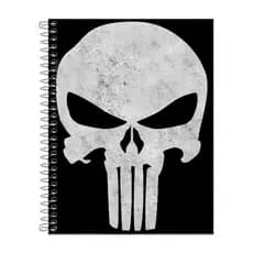 Caderno Caveira 10 Matérias 160 Folhas