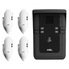 Kit Porteiro Eletrônico Coletivo 4 Pontos S500 + 4 Interfone AGL