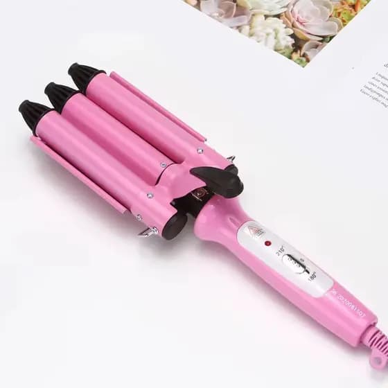 Chapinha Triondas Tripla Profissional – Modelador De Cachos E Ondas Com Cerâmica E Controle De Temperatura