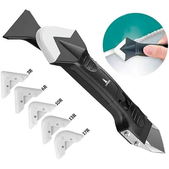 Espátula Removedora e Aplicadora de Silicone e Rejunte, Ideal para Reparos em Pisos e Calafetagem