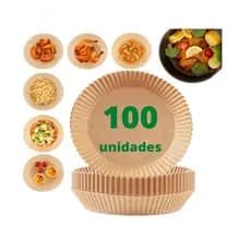 Forro Descartável Para Airfryer – Papel Antiaderente Ideal Para Fritadeira E Preparos Saudáveis