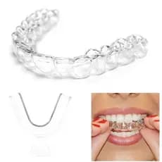 Placa Bucal De Silicone Moldável Ajuste Personalizado Para Dentes Superior E Inferior Uso Diário