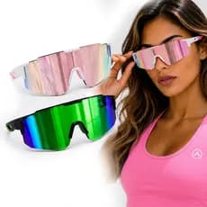 Kit 2 Óculos Ciclismo Feminino Beach Tennis UV400 Corrida