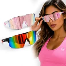 Kit 2 Óculos de Sol Ciclismo Beach Tennis UV400 Corrida