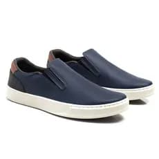 Slip On Fh Vestuários Sola Reta Macia Costura Aparente