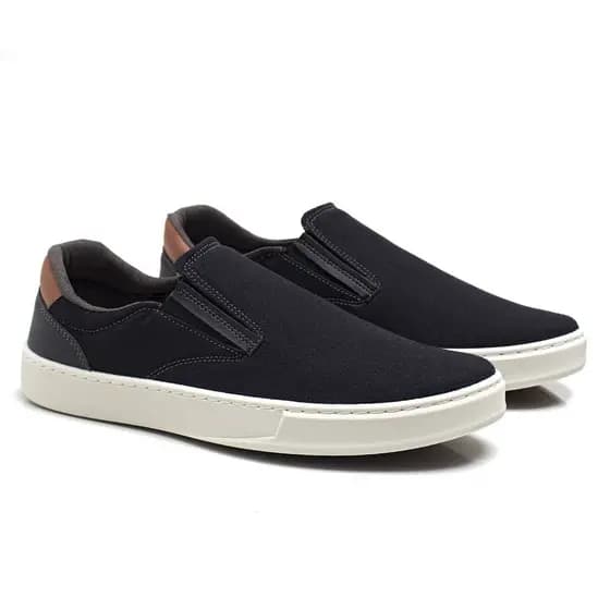 Slip On Casual Fh Vestuários Com Destalhes Simples Macio e Resistente