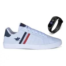 Sapatenis Ennergy 3279 Masculino Com Relógio De Brinde
