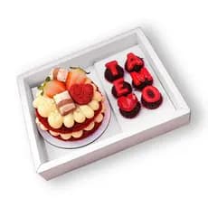 KIT 5~20 CAIXAS BENTÔ + 6 DOCES - BENTO CAKE - MINI BOLO - CONFEITARIA - PRESENTE