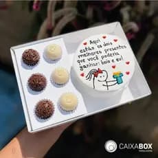 KIT 5~20 CAIXAS BENTO + 6 DOCES 21x15x09 B6B - PRESENTE - CONFEITARIA - MINI BOLO - BENTÔ CAKE
