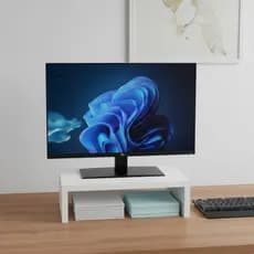 Base para Monitor MDF 33cm Home Office Mesa Gamer Suporte Escritório Organizador Decorativo Bancada - Envio Imediato