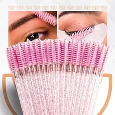 150 Escovinhas Glitter Extensao De Cilios Sobrancelha