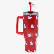 Copo Térmico Hello Kitty Tumbler com Pingente 1,15L