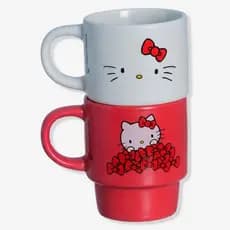 Kit Canecas Hello Kitty Empilháveis 180ml