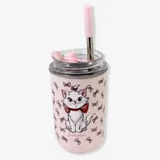 Copo Gata Marie Neo com Canudo 300ml