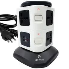 Torre de Tomada USB Multiplug para Mesa de Escritório e Computador