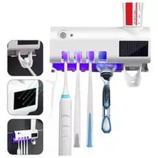 Aplicador Pasta de Dente Suporte Dispenser Escova Automático Com Esterilizador Uv Porta Escova