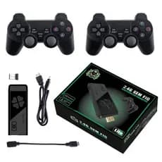 Vídeo Game Retrô 4K 64G com 10.000 Jogos, HD Display, Vídeo Game Stick para PS1/GBA/FC/MD, Clássico Retro Video Game Retrô Lite para Monitor de Projetor de TV