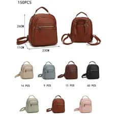 Mochila/Bolsa Transversal de Ombro Feminina-Mochila de Couro Codigo;C-J01#