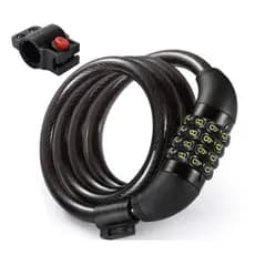 Cadeado Para Bike Moto Com Segredo Reforçaado Corrente Anti Furto Com Suporte Ciclismo Mtb Pneu