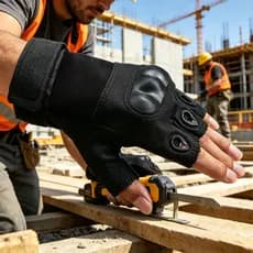 1 Par De Luvas De Meio Dedo Para Homens E Mulheres , Esportivas De Trabalho Ao Ar Livre Duráveis Escalada , Acampamento