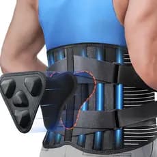 1 Peça De Cinta Traseira De Suporte De Cintura Para Homens E Mulheres , Cinto Lombar Respirável Com Alças Ajustáveis , A