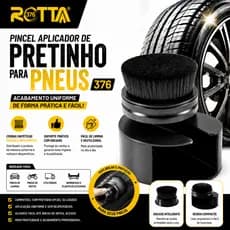Aplicador de Pretinho cerdas macias Rotta 376 para pneus carro e moto