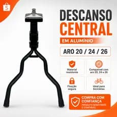 Descanso Central Bicicleta Pezinho Tipo Cavalete Bike Aro 26 Aro 24 Aro 20 Bicicleta Motorizada