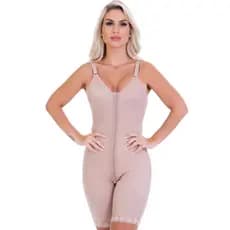 Cinta Pós Operatória Inteira com Alça Abdominoplastia Lipoaspiração Alta Compressão