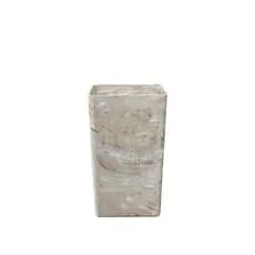 Vaso decorativo bege travertino 22,05cm Micromax