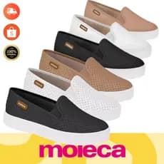 Tenis Moleca Confort Slip On Calce Facil Leve Moda Feminino Promo
