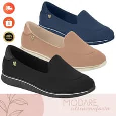 Tenis sapatilha Modare Ultraconforto Ortopedico Slip On Calce Facil Leve Confort Sapato Esporão