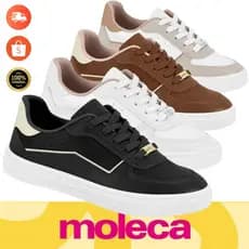 Tênis Feminino Moleca Original Confort Casual Urban Moda Tendencia Inverno