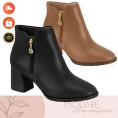 Bota Feminina Modare Ultraconforto ORIGINAL Cano Curto Salto Bloco