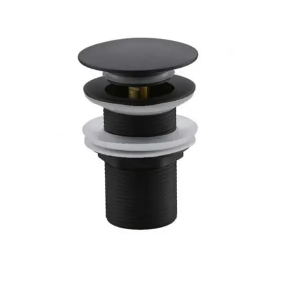Válvula Click Lavatório Pia Tanque Lavanderia 91617 Preto Fosco