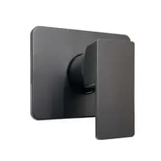 Acabamento Quadrado Para Registro Monocomando Base Deca Em Metal Preto Fosco