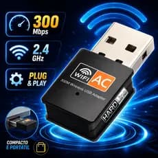 Adaptador Wi-fi Usb Wireless 2.4 Ghz Receptor Internet Sem Fio Hardline