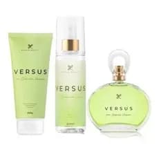 Kit Perfume Body Splash Creme Hidratante Versus Pétala