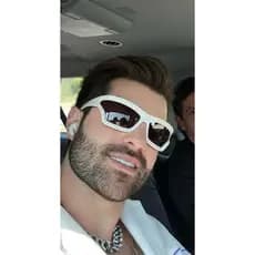Óculos de Sol Máscara Arquitetônica | Modelo Usado por Alok！M&OPTICA