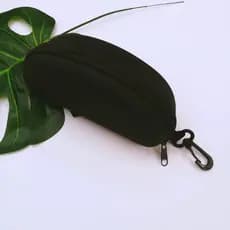 Estojo Rígido para Óculos – Preto com Zíper 🖤 COM GANCHO OU SEM GANCHO
