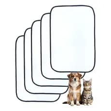 Tapete Higienico 80x60cm Kit 5 Lavavel Flocospet Branco