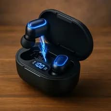 Fone de ouvido Bluetooth Sem Fio Tws Pro Premium Estéreo Preto Academia Corrida