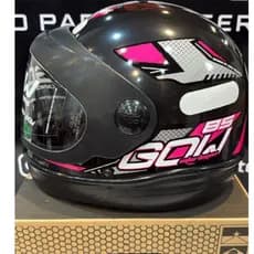 CAPACETE GOW VISEIRA AUTOMÁTICA - Cor: Preto e Rosa 58