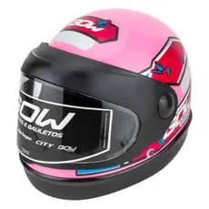 CAPACETE GOW VISEIRA AUTOMÁTICA - Cor: ROSA FEMININO 58
