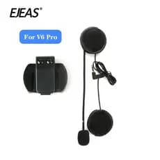 EJEAS V6 Pro Capacete Intercomunicador Clip 3.5mm Microfone Fone De Ouvido Alto-Falante Para Vnetphone V6 Bluetooth Motocicleta