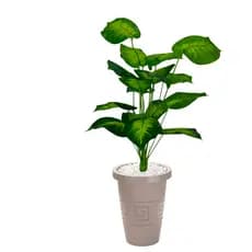 Comigo Ninguém Pode Arranjo PLanta Artificial 90cm Com Vaso Decorativo Grande Enfeite Sala