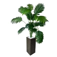 Planta Artificial Palmeira Arvore Grande + Vaso Decorativo Enfeite Casa