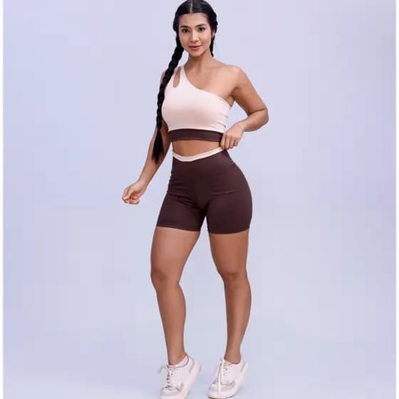Conjunto Bicolor Fitness Zero Transparencia