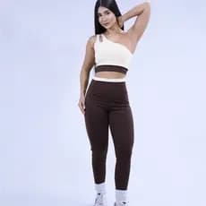 CONJUNTO CALÇA BICOLOR FITNESS ZERO TRANSPARENCIA