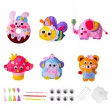 Kit De Costura Artesanal Infantil , De Boneca Criativa , Materiais De Fabricação Para Meninas Iniciantes Aprendendo