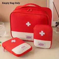 Kit portátil de primeiros socorros | Bolsa de Kit de emergência de grande capacidade com logotipo cruzado, durável, bols